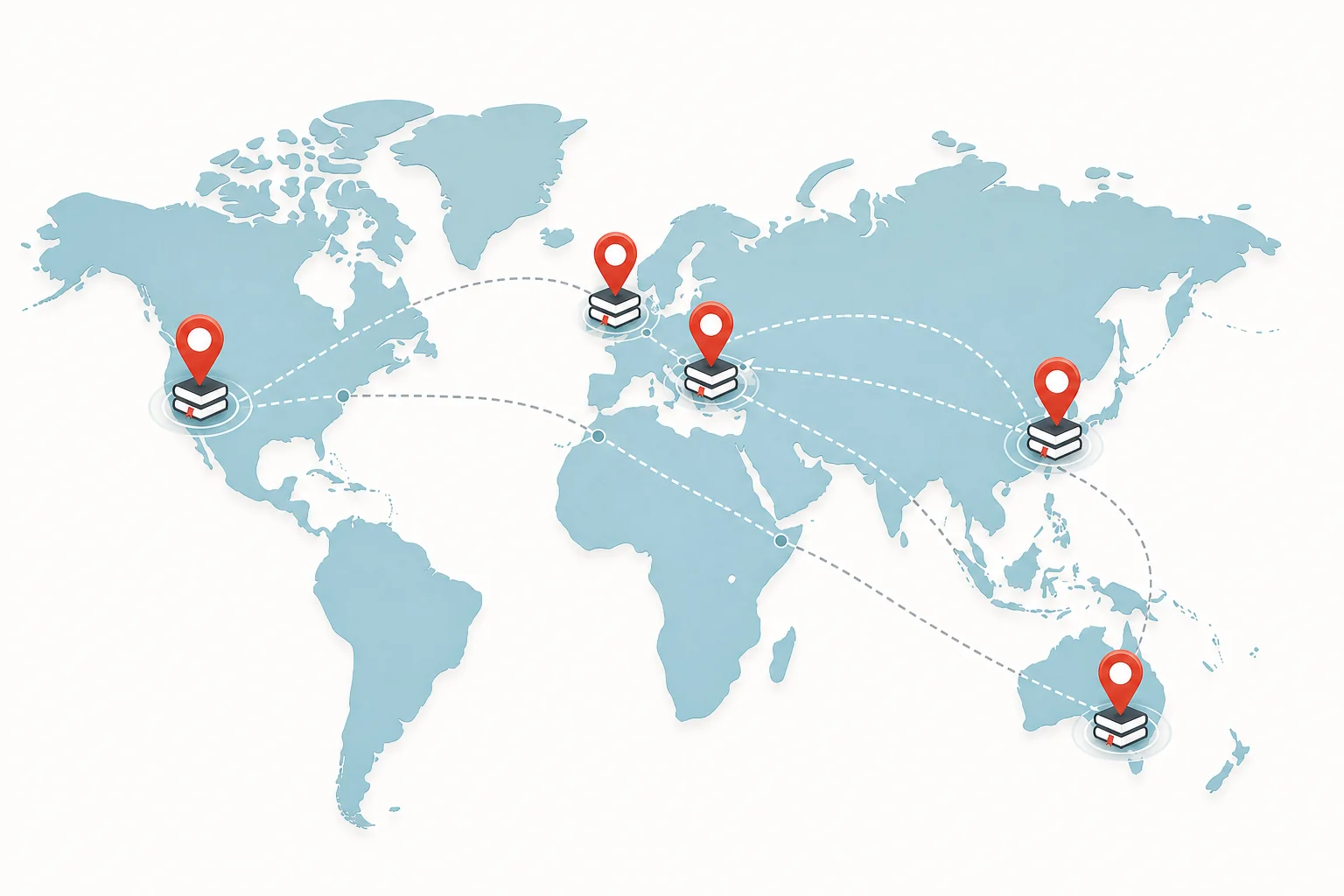 Global print-on-demand fulfillment map